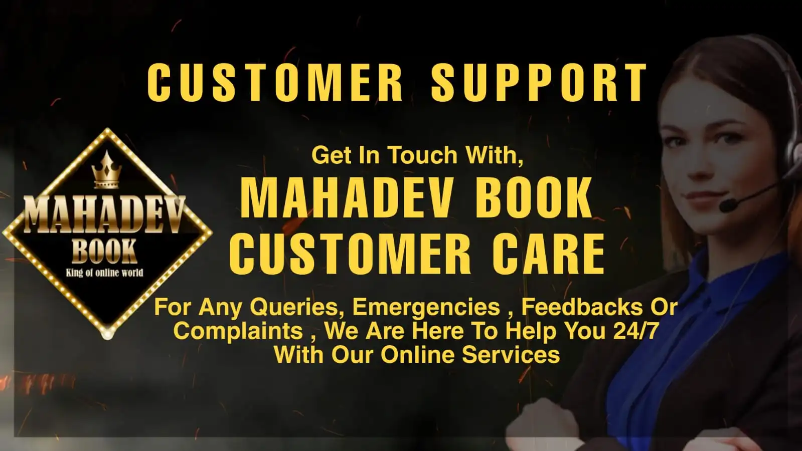 MahadevBook Customer Support Banner